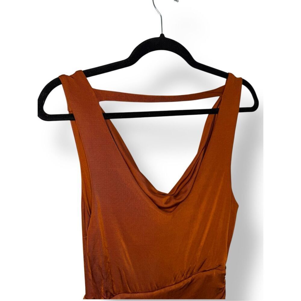Maeve for Anthropologie Women’s XS Enchantment Jumpsuit Burnt Orange Wide Leg - Picture 6 of 8